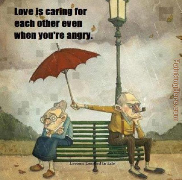 2011 Love is caring for each other even when you're angry
